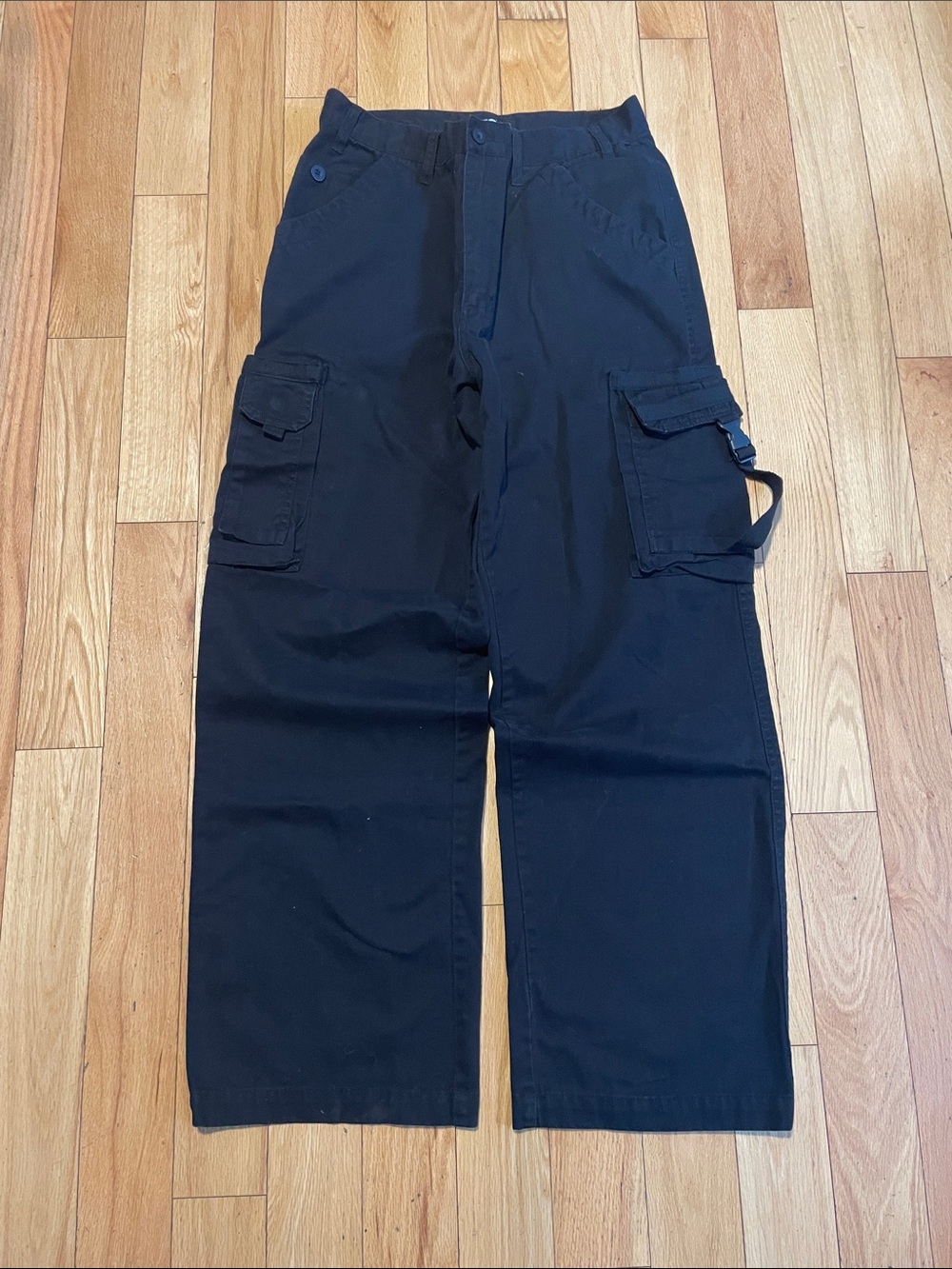 mecca Black Cargo Pants with Utility Loop